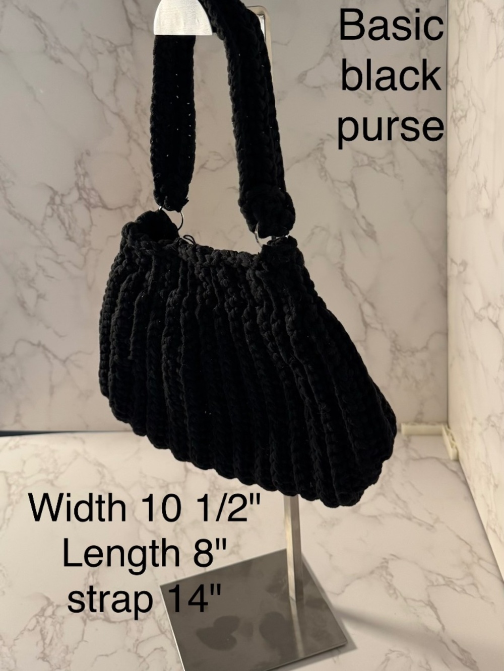 Handmade black pursea